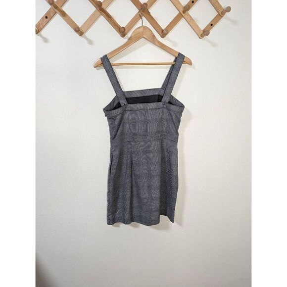 Abercrombie & Fitch Gray Plaid Square Neck Mini Dress - Size S - Picture 5 of 9
